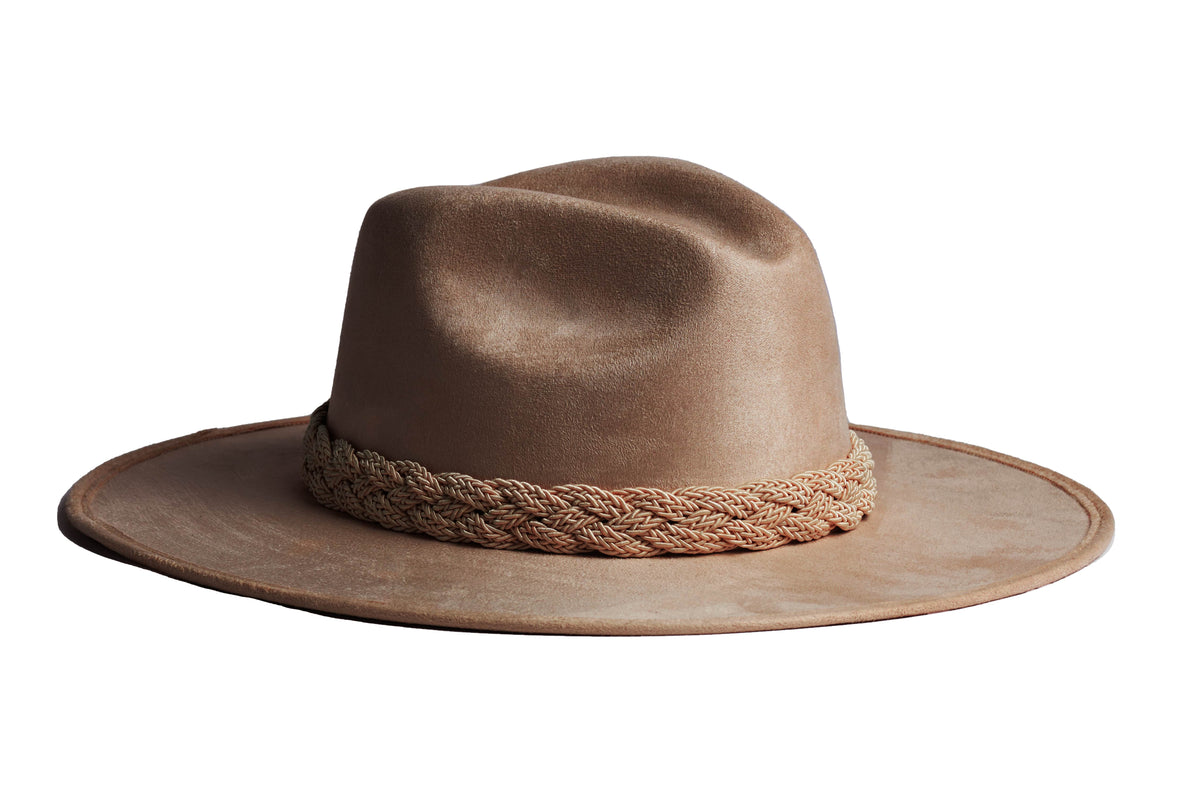 Mossimo Supply Co. Tan Wool Fedora Tan Wool Fedora with Trim – Paxton Avery & Co main image 3