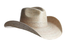Load image into Gallery viewer, Wildest Dreams western-crown palm leaf straw hat by ASN Hats – side view