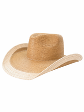 Load image into Gallery viewer, Bicolor straw western hat 
