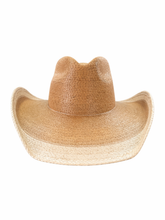 Load image into Gallery viewer, Bi color western straw hat 
