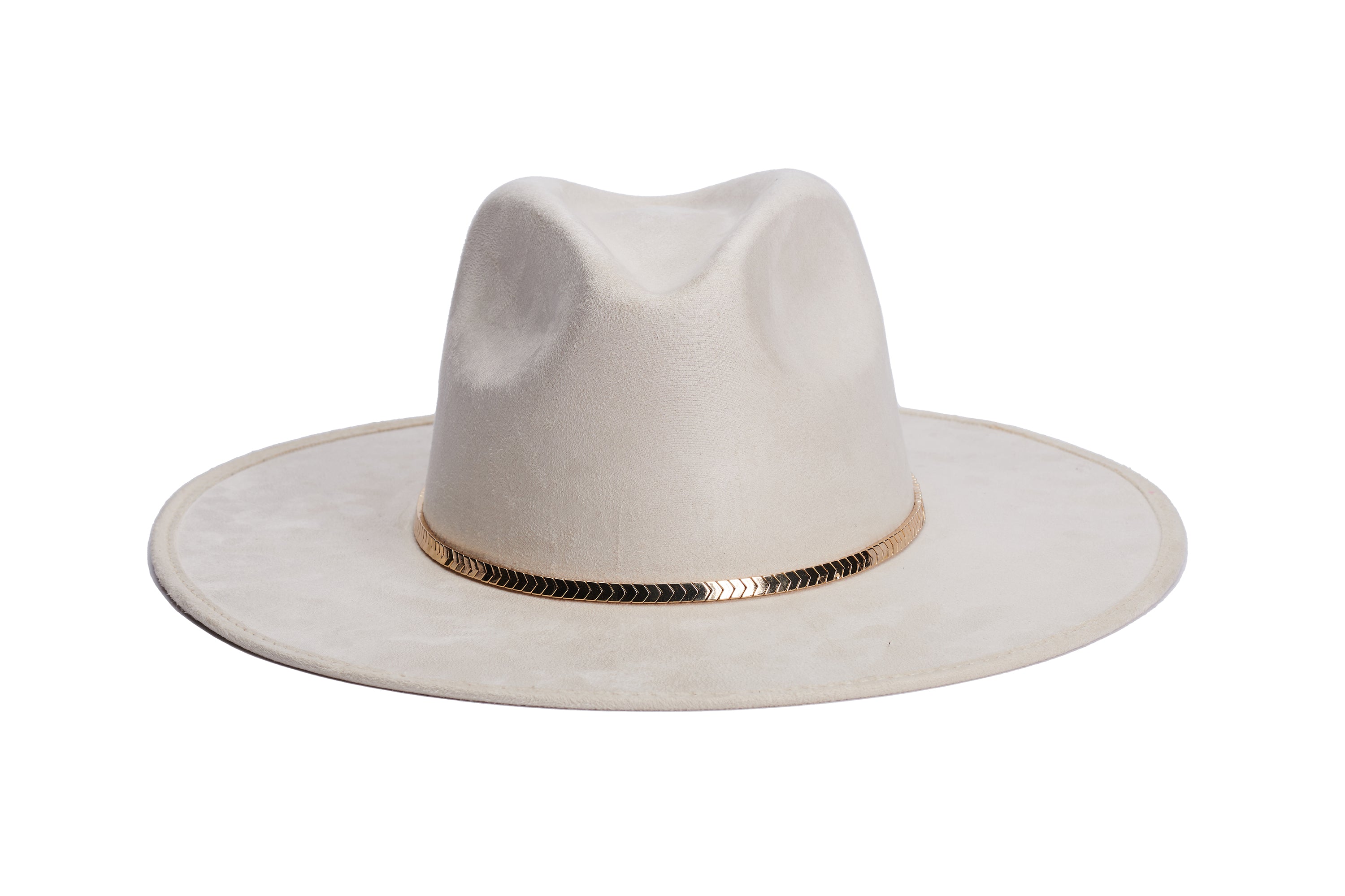 Elegant Cream Fedora hat with Silver Accent Soft, timeless elegance ?✨ This beautiful cream fedora is  main image 2