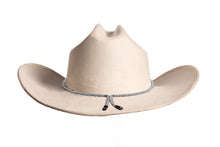 Load image into Gallery viewer, Kenny White suede western hat with rhinestone trim by ASN Hats – back view
